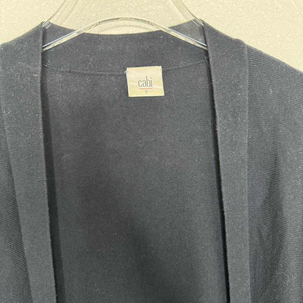 Cabi Portico Shrug Open Front Navy Blue Sweater Cardigan Size Small #5013 - Picture 4 of 5
